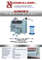 Insertadora semiautomtica de espiral metlico