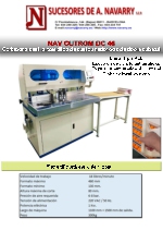 Cortadora semiautomtica de cantos romos de doble cabezal