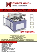 Cortadora automtica de cantos rectos