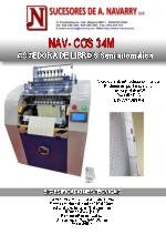 Cosedora de libros semiautomatica 34M