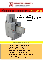 Mquina de poner tapas de libros TAP36