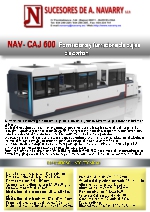 Formadora y forradora de cajas de cartn CAJ 600