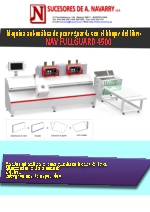 Mquina automtica de poner guardas en el bloque del libro NAV FULLGUARD 4500