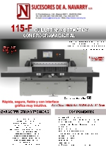 Guillotina automtica 115 cm con programa NAV 115 F