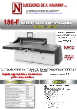 Guillotina automtica 186 cm con programa NAV 186F