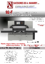 Guillotina automtica 92 cm con programa NAV 92 F