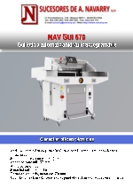 Guillotina automtica de 67/57 cm hidrulica y programable NAV GUI 670 / 570