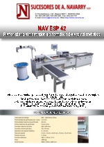 Perforadora e insertadora de espiral metlico AUTOMTICA NAV ESP 42