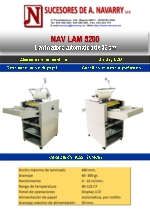 Laminadora automtica de 52 cm NAV LAM 5200