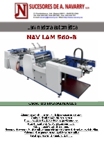 Laminadora automtica de56 cm NAV LAM 560-B