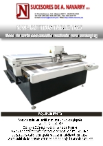 Mesa de corte con cuchilla oscilante para packaging NAV CUTTTING TABLE 1625