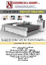 Mesa de corte NAV CUTTABLE 1300