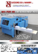 Perforadora automtica para papel y cartn A3-A6 NAV PERF 450
