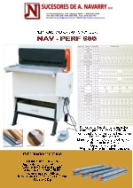 Perforadora semi automtica NAV PERF 600