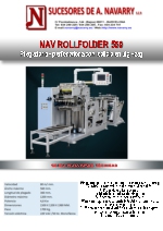 Plegadora perforadora con salida en ZigZag NAV ROLLFOLDER 560