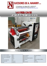 Cortadora rebobinadora para cintas NAV REB CIN 55