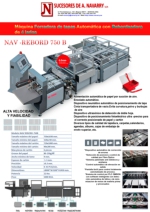 Mquina forradora de tapas automtica con rebordeado de cuatro lados NAV REBORD 750B