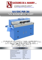 Termoencuadernadora con cola PUR NAV ENC PUR 200