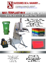 Prensa de estampacin para cajas de plstico HIDRULICA NAV TERPLAST 69H