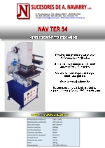 Prensa de termoimpresin NAV TER 54