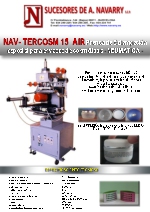Prensa de estampacin especial para envases cosmticos NAV TERCOSM 15 AIR