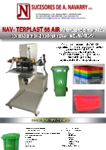 Prensa de estampacin para cajas de plstico NEUMTICA NAV TERPLAST 66 AIR