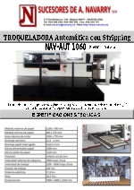 Troqueladora automtica con stripping NAV AUT 1060