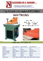 Troqueladora de brazo desplazable hidrulica NAV TROBD