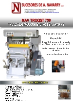 Troqueladora 75X 52 con stamping NAV TROQST 750