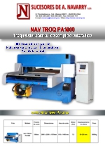 Troqueladora hidrulica con plato automtico NAV TROQ PA1000