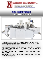 Troqueladora de etiquetas de alta velocidad NAV LABELTROQ D