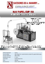 Mquina de hacer vasos de papel NAV PAPEL CUP 160