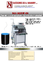 Formadora e insertadora de espiral mettico de alta velocidad NAV INS ESP 450