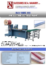 Insertadora semiautomtica de Wire-O NAV WIRE 555