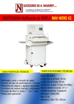 Insertadora multifuncin de WIRE-O NAV WIRE 42