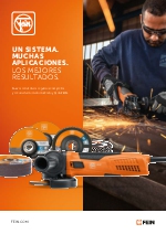 Amoladoras angulares compactes y accesorios de corte, desbaste y lijado