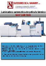 Laminadora automtica de pelcula trmica - NAV LAM 5600