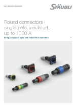 Conectores redondos unipolares, aislados hasta 1000 A