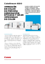 Canon Serie Color Stream 6000_Datos tcnicos