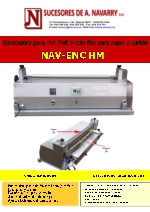 Encoladora de sobremesa cola fria o caliente NAV ENC HM