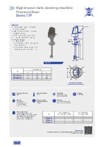Cabezal de limpieza de tanques a Alta Presin - Lechler 5TP