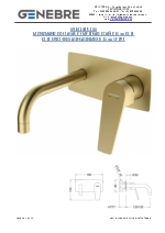 Monomandos de lavabo empotrado Kloe