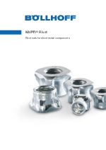 KAPTI - Tuercas insertables de gran resistencia para chapas