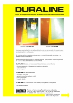Rayas de larga duracin para la sealizacin de suelos industriales, Duraline