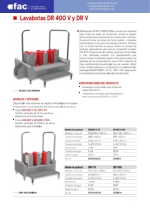 Lavabotas para la limpieza de calzado SR V 300, DR V y DR 400 V NIEROS