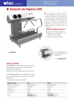 Estacin de higiene para el lavado de manos y la limpieza de calzado simultneo UDK y UDK W NIEROS