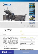 Tanque de prelavado para todo tipo de fruta fresca PREP-WASH PND