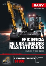 Miniexcavadora de cadenas SY 80U
