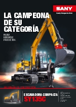 Excavadora de cadenas SY135C - ES