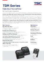 Impresora trmica porttil - Serie TDM (EN)